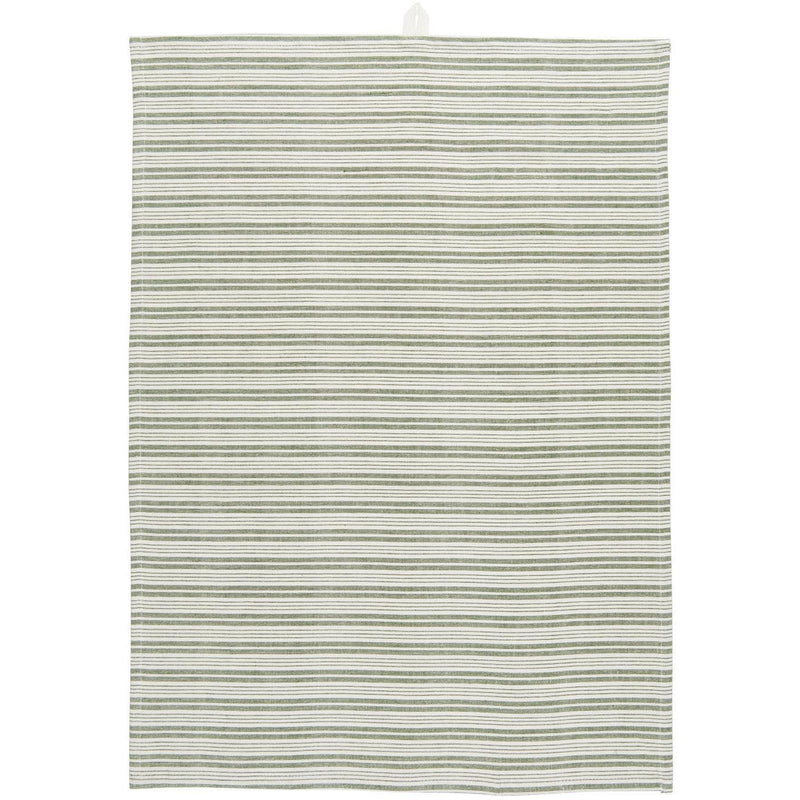Toby Green Stripe Tea Towel