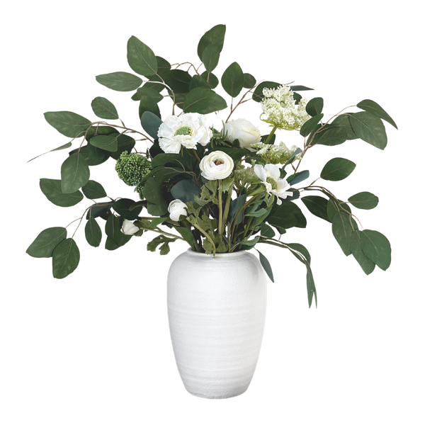 Green & White Faux Bouquet
