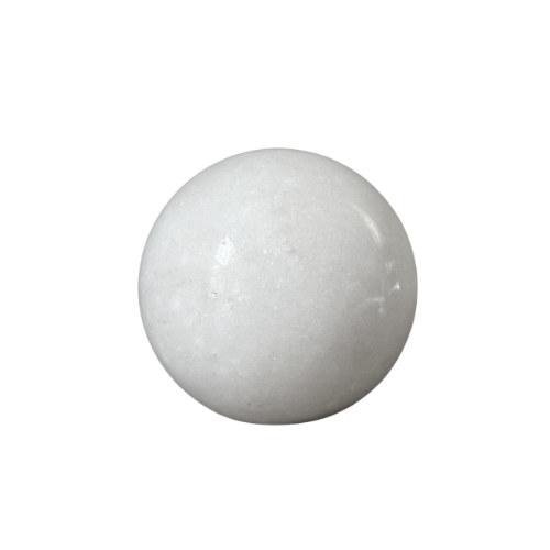 White marble decorative sphere