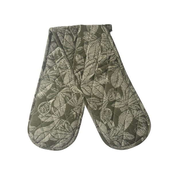 Fig Double Oven Glove Green