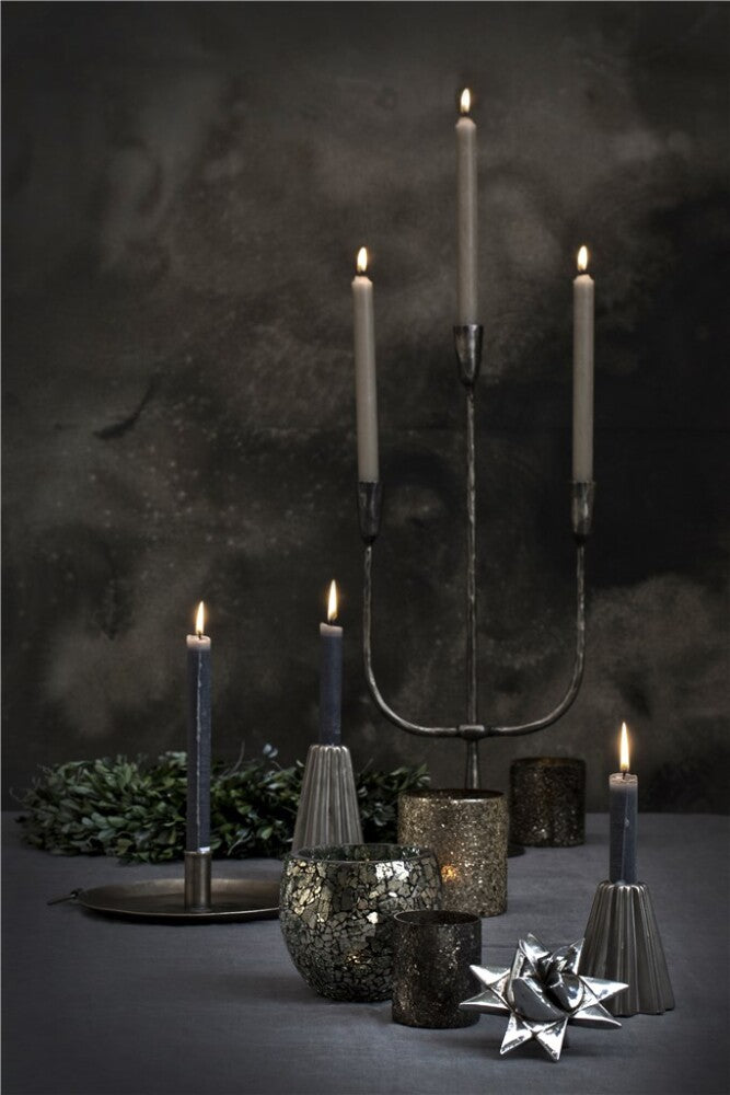 Grey Tapered Candlestick