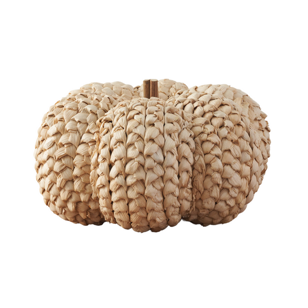 Woven Straw Pumpkin