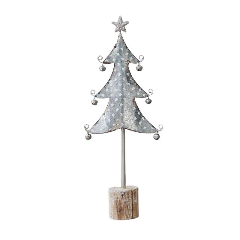 Rustic Silver Tree with Bells