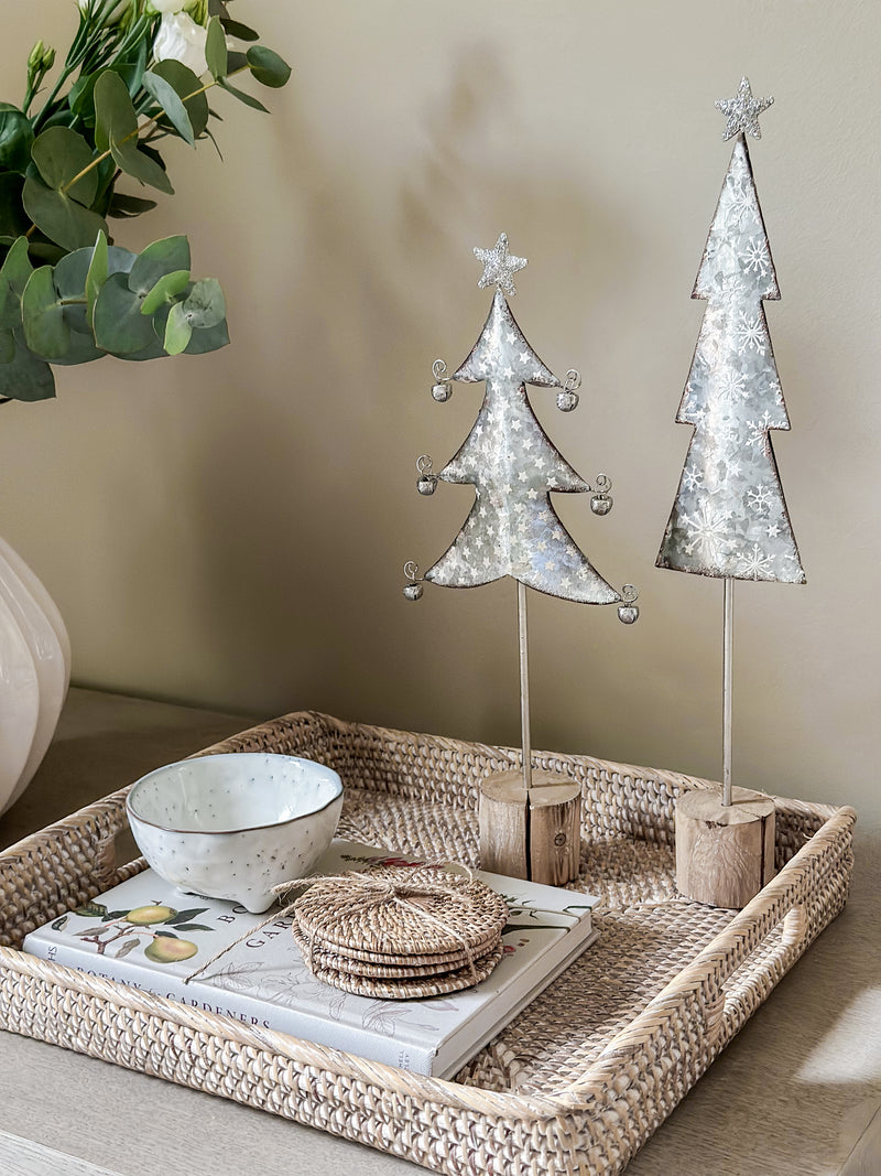 Rustic Silver Christmas Tree Decoration