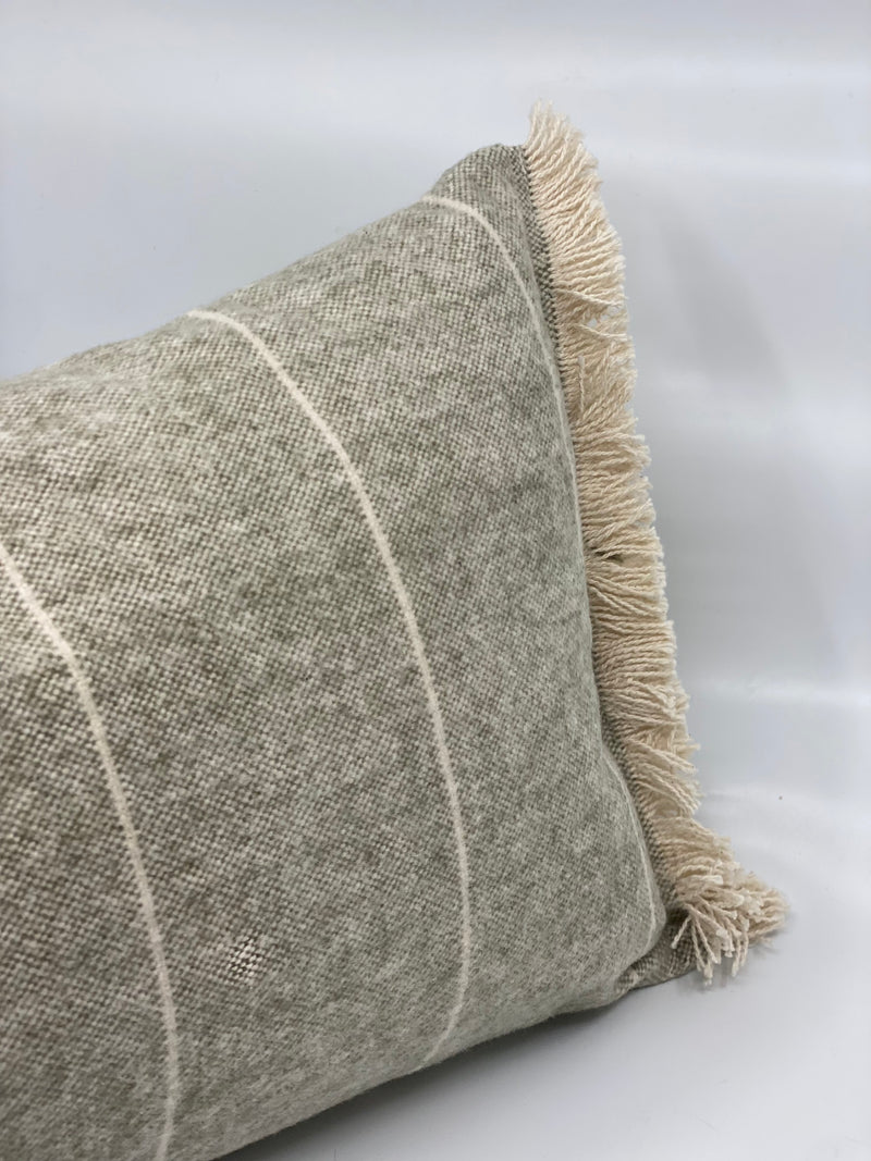 Brushed Stripe Cushion Sage
