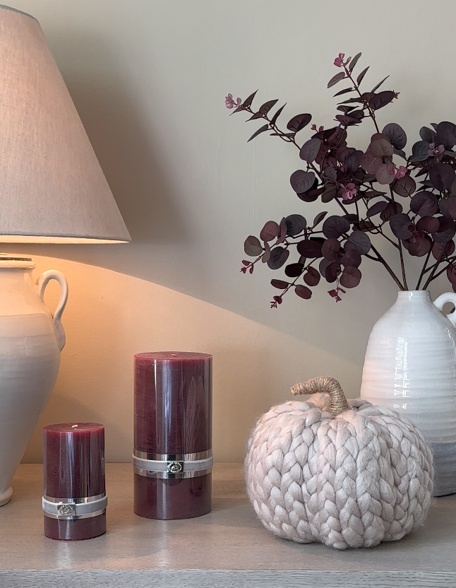 Large Pomegranate Pillar Candle