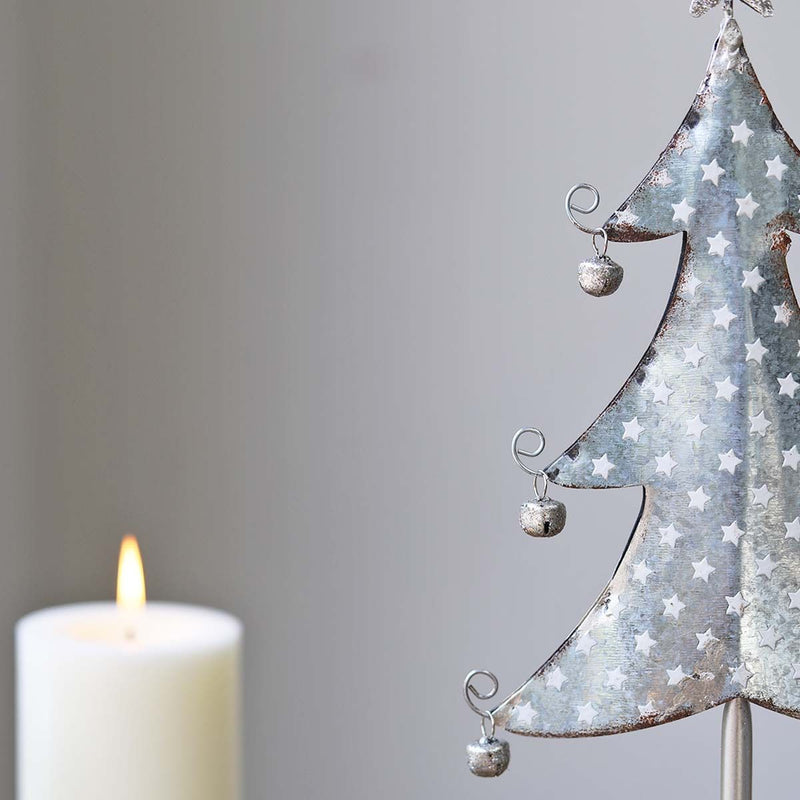 Rustic Silver Tree with Bells